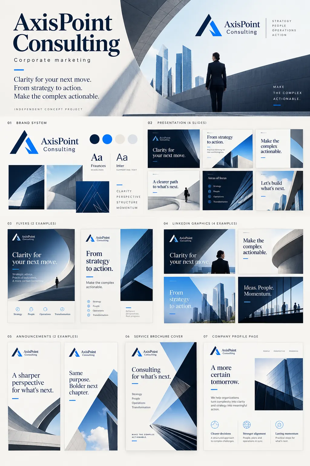 AxisPoint Consulting — Corporate marketing concept presentation